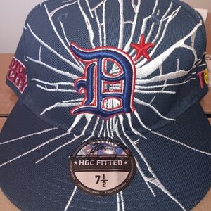 Detroit Stars Navy Blue Fitted Hat